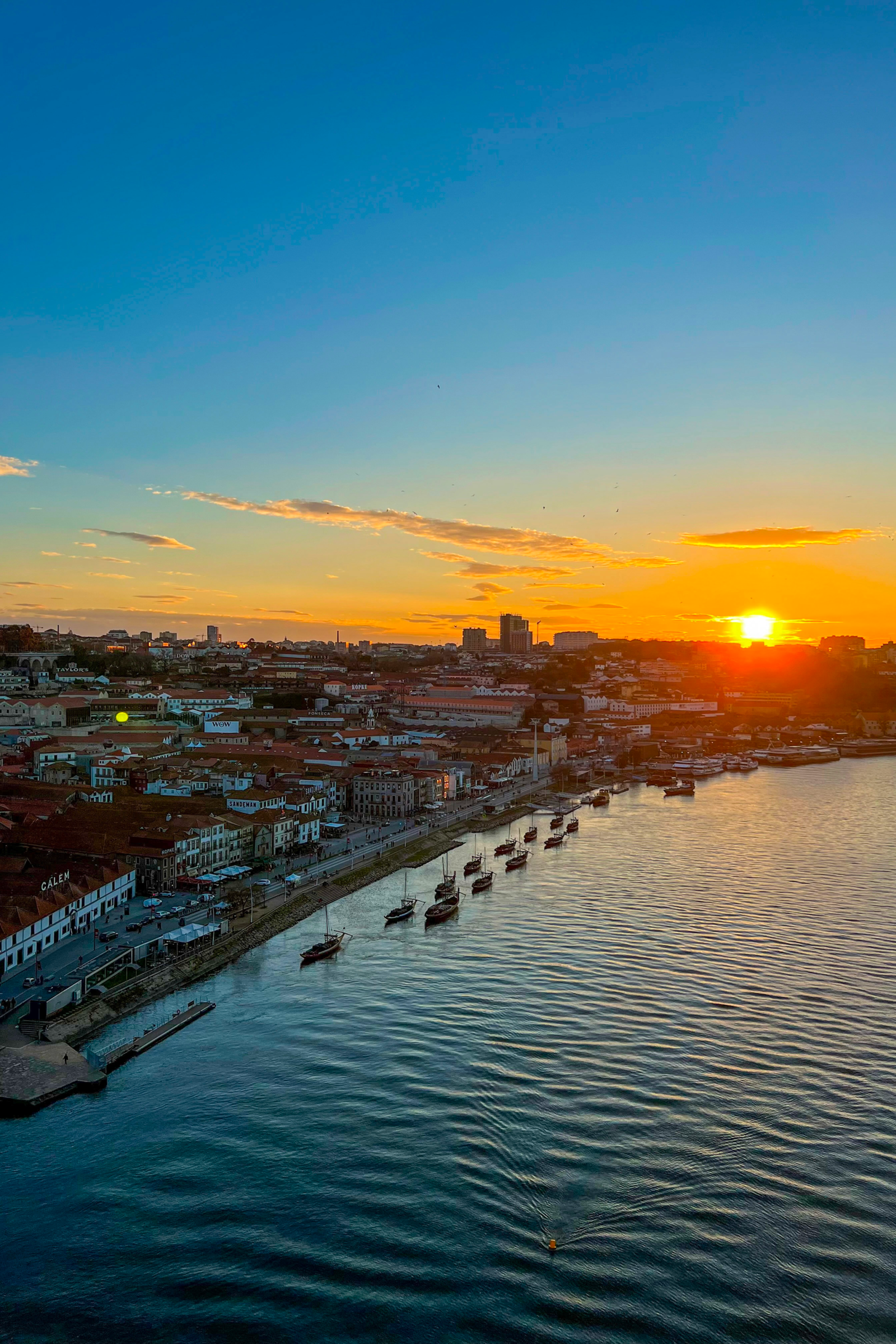 About sunset luis bridge